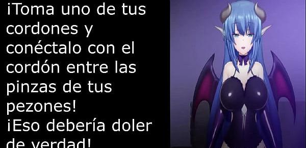  HENTAI FEMDOM JOI CBT CEI PISS PLAY (juego con orina) al Español